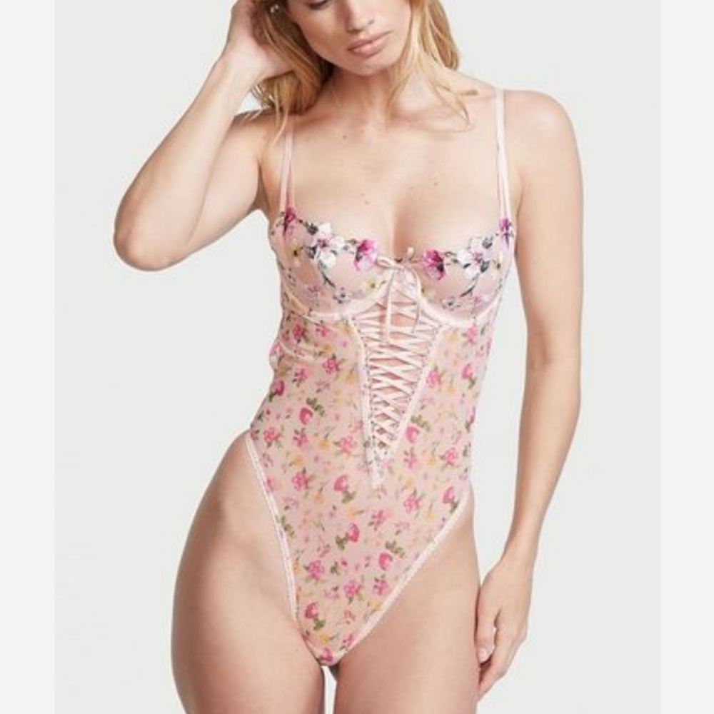 Victoria secret flower teddy new XXL
